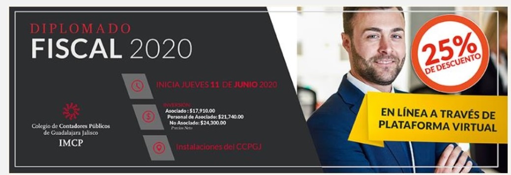Diplomado Fiscal 2020, Colegio de Contadores Públicos de Guadalajara, actualización en temas fiscales