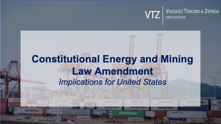 Constitutional Energy and Mining Law Amendment – Implications for United States 