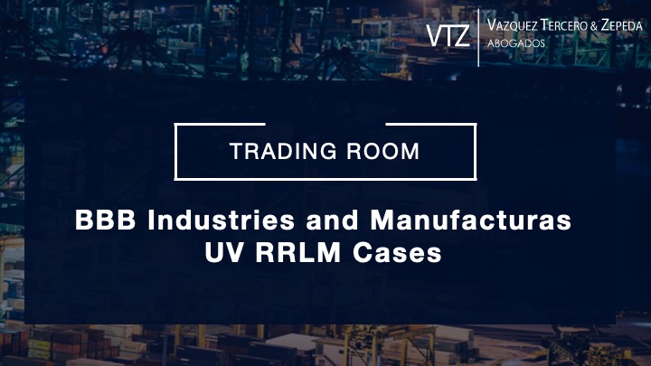 BBB Industries and Manufacturas UV RRLM Cases
