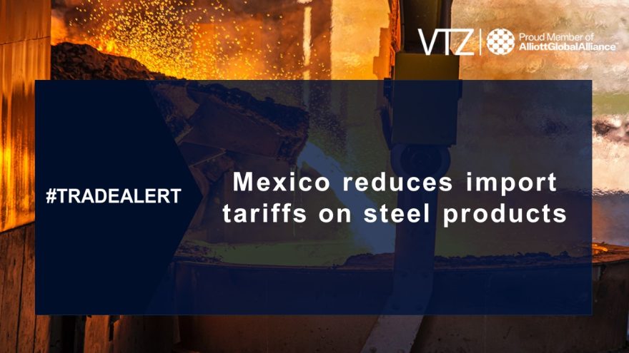 Mexico import tariff reduction on steel products