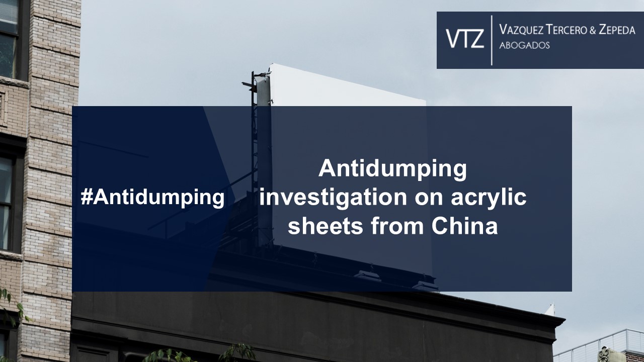 antodumping investigation acrylic sheet from China