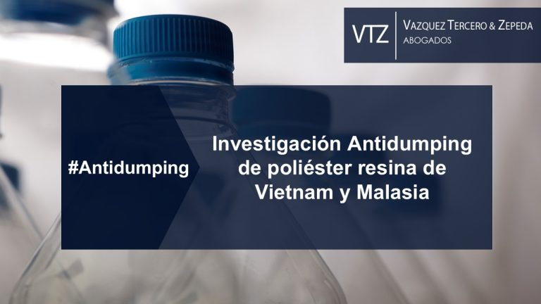 Investigación Antidumping de Poliéster Resina de China