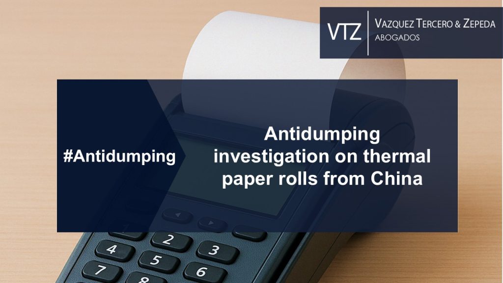 Thermal, Paper, Rolls, China, Tickets, Printer, Antidumping, Mexico, VTZ, Lawyers