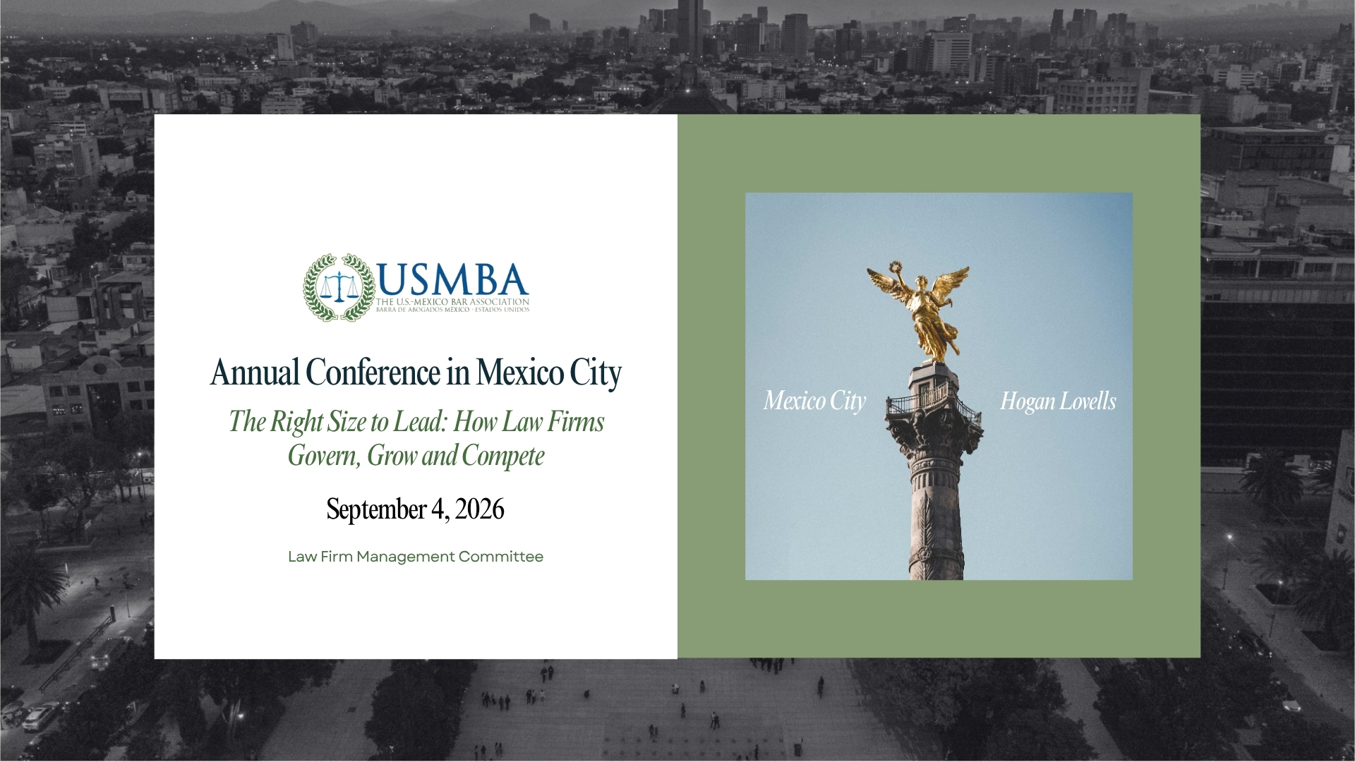 2026 U.S.–Mexico Bar Association Annual Conference & Vazquez Tercero & Zepeda participation USMBA 2026